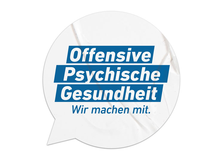 Signet der Kampagne Offensive Psychische Gesundheit © Bundesministerium für Arbeit und Soziales Signet der Kampagne Offensive Psychische Gesundheit