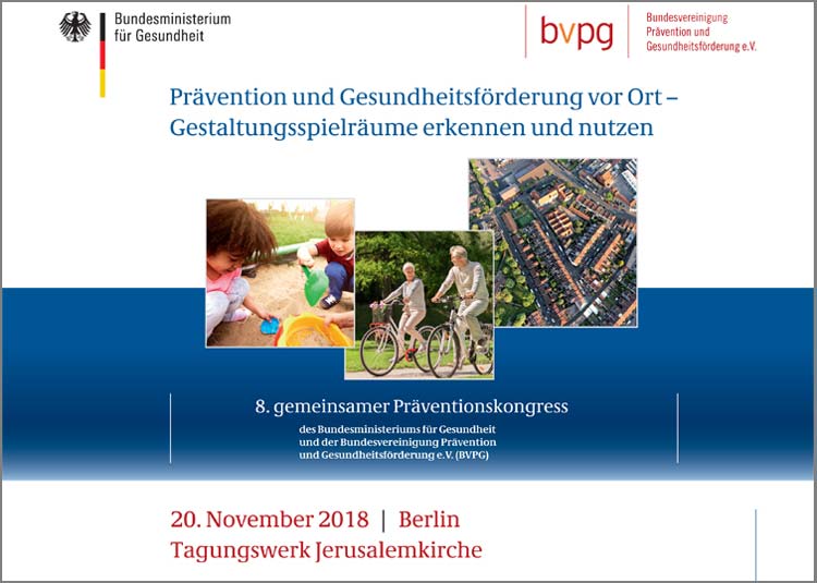 Gestaltungslinie des Praeventionskongresses 2018 © BVPG e.V. Gestaltungslinie des Praeventionskongresses 2018