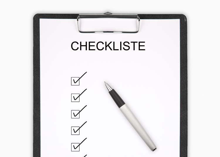 Checkliste © seen - Fotolia.com Checkliste