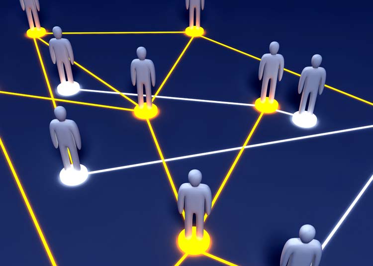 Grafik von vernetzten Menschen © Spectral-Design - Fotolia.com Grafik von vernetzten Menschen